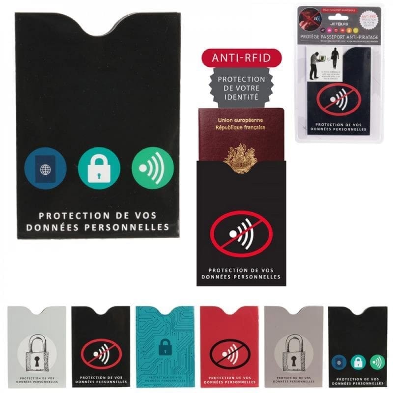 Vegabréfsslíður m/RFID öryggisvörn
