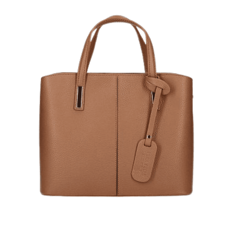 MANILA leðurtaska - koníak