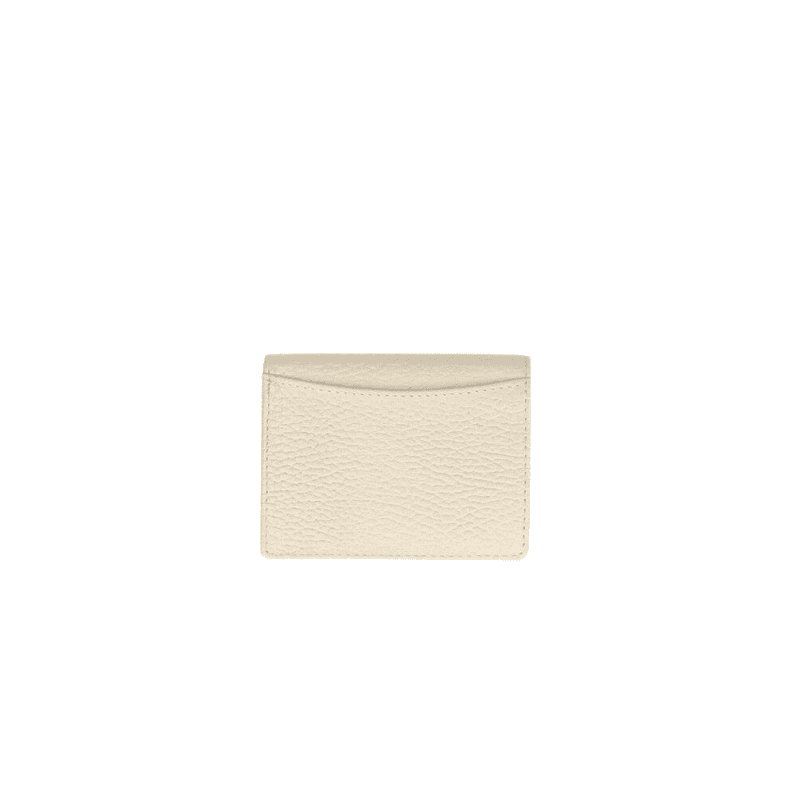 Leður seðlaveski-beige
