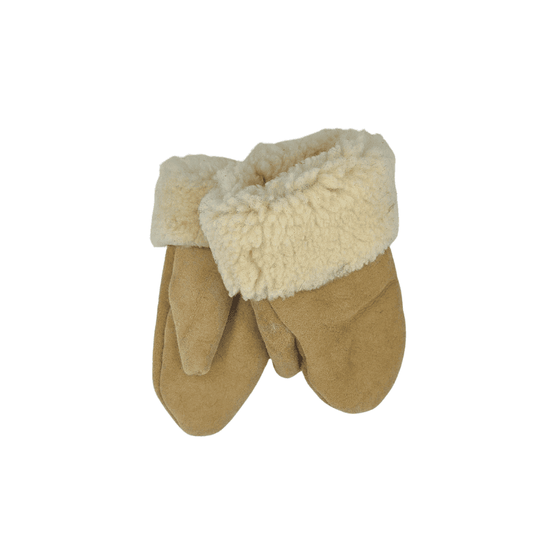 Sauðskinns lúffur 3-5ára -beige