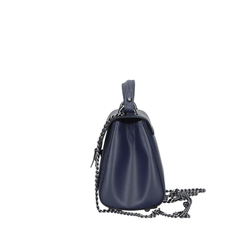 NORINA leðurtaska - navy blá - Image 5